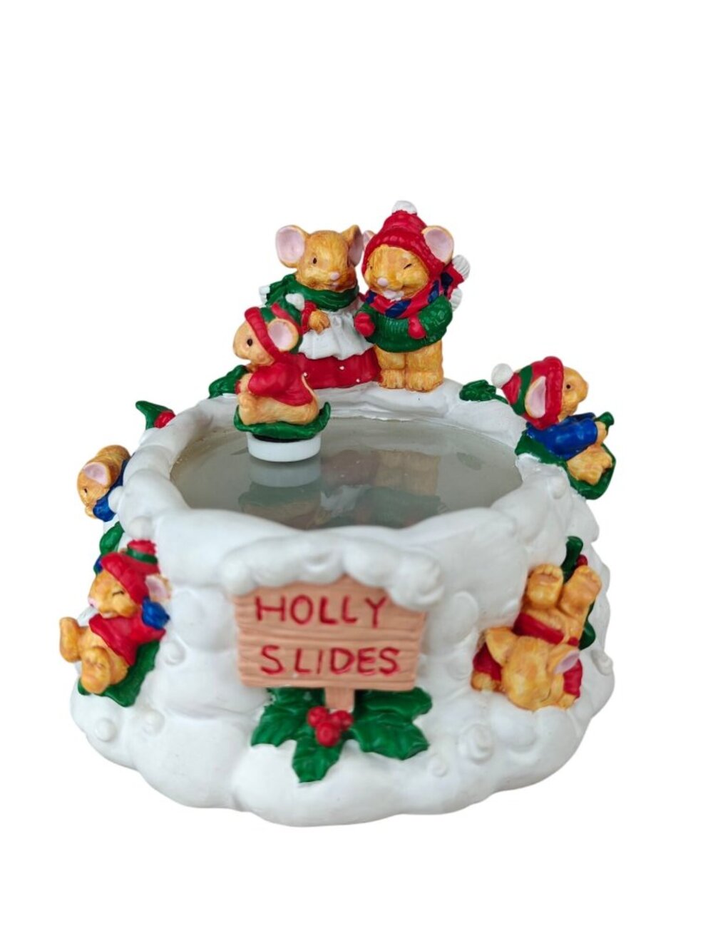 Vintage San Francisco Music Box Co. Holly Slides Figurine Setsuko Broderick '95